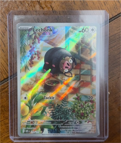 2023 Pokémon TCG SV03: Obsidian Flames #209 Lechonk — front