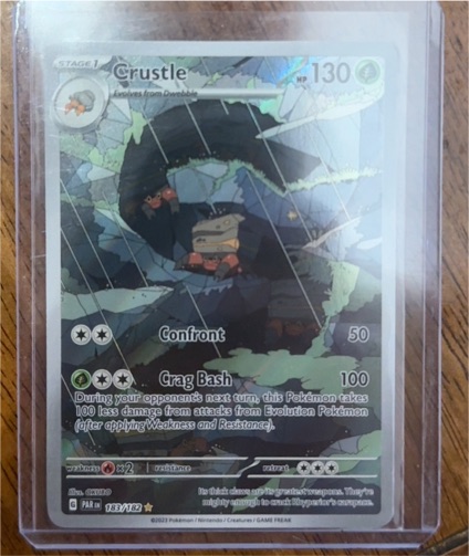 2023 Pokémon SV04: Paradox Rift #183 Crustle — front