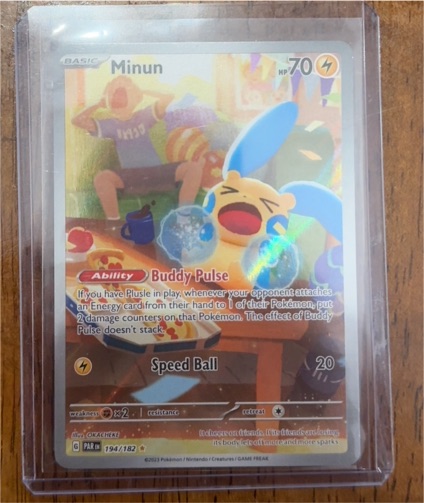 2023 Pokemon Minun Illustration Rare #194/182 — front