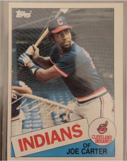 1985 Topps #694 Joe Carter — front