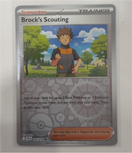 2023 Pokémon Journey Together #146 Brock's Scouting — front