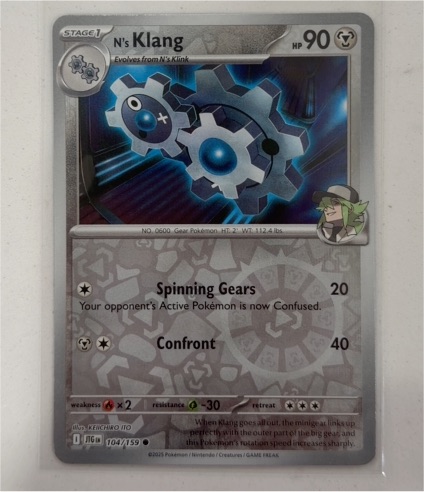2025 Pokémon SV09: Journey Together #104 N's Klang — front