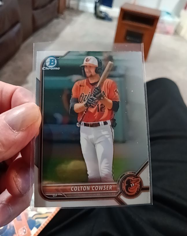 2022 Bowman Chrome #BCP-49 Colton Cowser — front