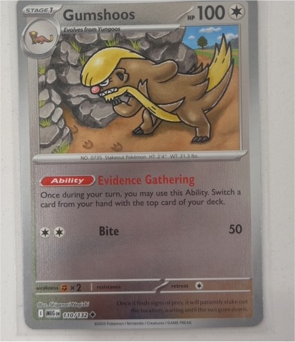 2025 Pokémon ME01: Mega Evolution #110 Gumshoos — front