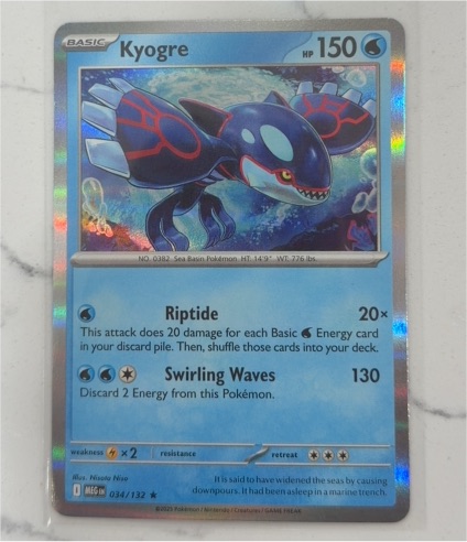 2023 Pokémon Mega Evolution #034 Kyogre — front