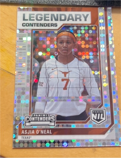 2025 Panini NIL Legendary Contenders #47 Asjia O'Neal — front