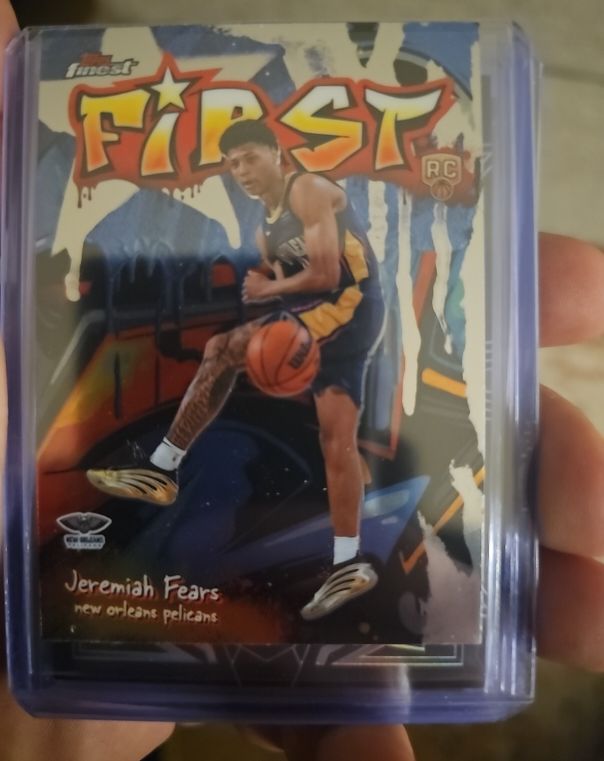 2025-26 Topps Finest #F-7 Jeremiah Fears First Insert — front