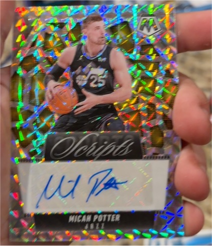 2024-25 Panini Mosaic #MS-MCA Micah Potter Scripts — front
