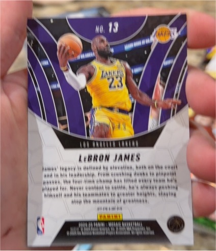 2019-20 Panini Prizm #13 LeBron James — front