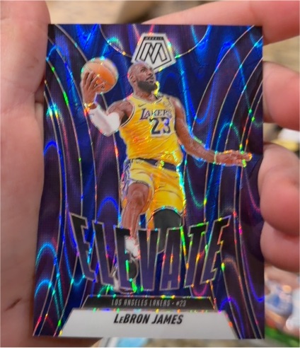 2024-25 Panini Mosaic #13 LeBron James Elevate — front