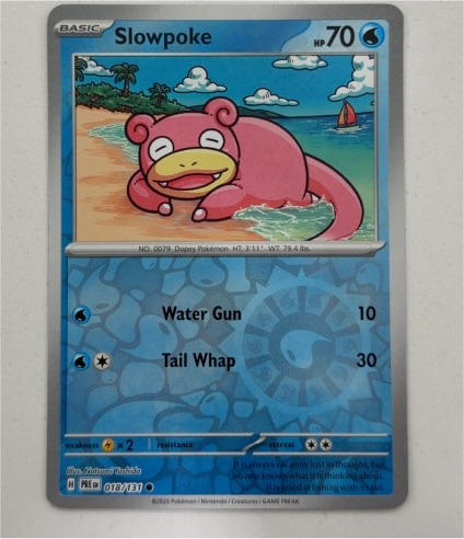 2015 Pokémon Prismatic Evolutions #018 Slowpoke — front