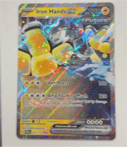 2025 Pokémon Prismatic Evolutions #070 Iron Hands EX — front