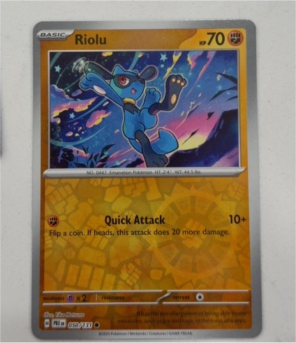 2022 Pokémon SV: Prismatic Evolutions #050 Riolu — front