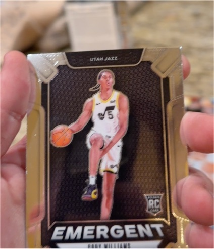 2024-25 Panini Prizm Emergent #12 Cody Williams — front