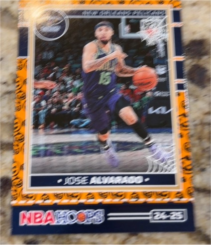 2024-25 Panini Haunted Hoops Orange #11 Jose Alvarado — front