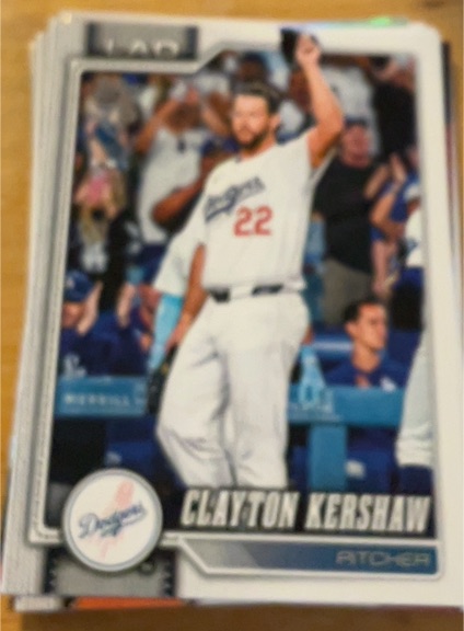2026 Topps Series 1 #22 Clayton Kershaw — front