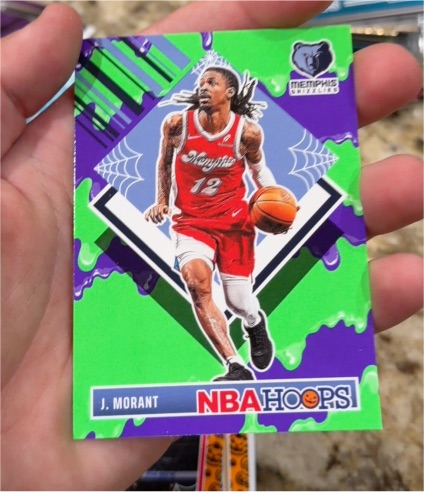 2024-25 Panini Haunted Hoops #286 Ja Morant Tribute Green Slime Parallel — front