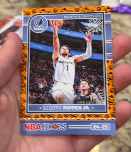 2024-25 Panini Haunted Hoops #136 Scotty Pippen Jr. Orange Memphis Grizzlies — front
