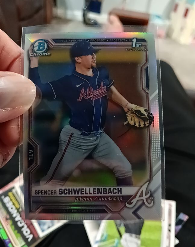 2021 Bowman Draft Chrome #BDC-44 Spencer Schwellenbach — front