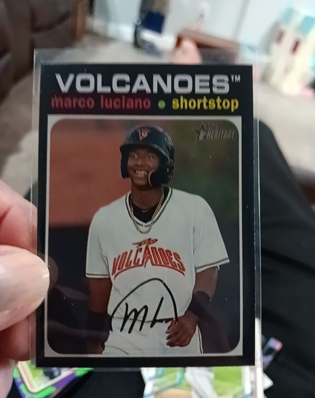 2020 Topps Heritage Minor League #113 Marco Luciano — front