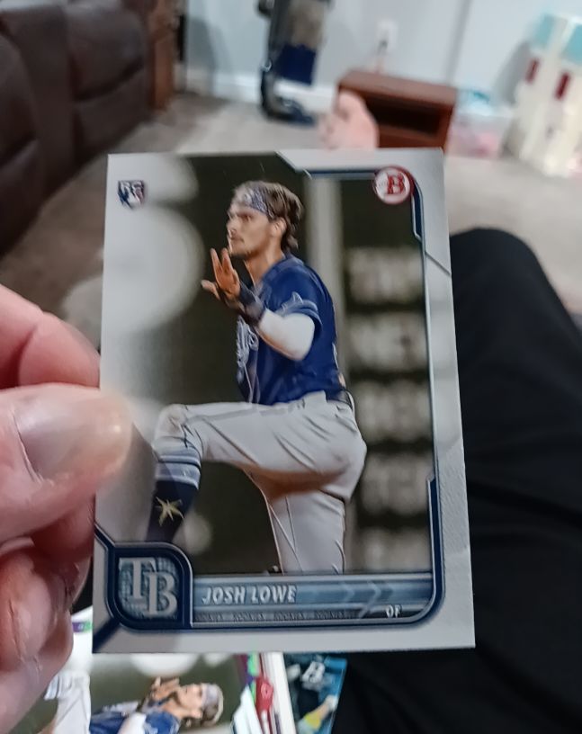 2022 Bowman #33 Josh Lowe Rookie Card Tampa Bay Rays — front