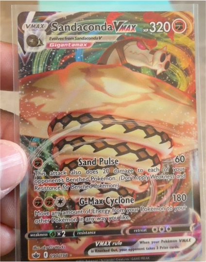 2021 Pokémon Chilling Reign #090 Sandaconda VMAX — front