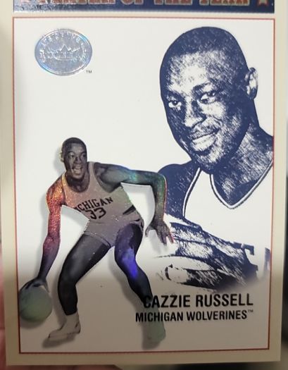2001 Fleer Greats of the Game #11 Cazzie Russell Michigan Wolverines — front