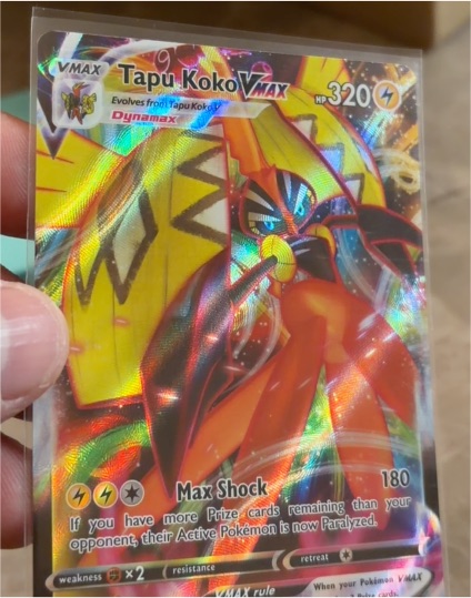 2021 Pokemon Sword & Shield Battle Styles #51 Tapu Koko VMAX — front