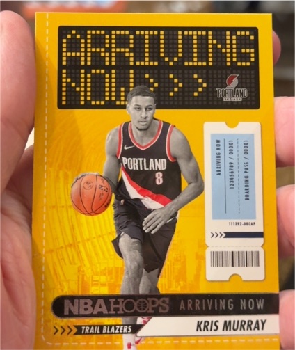 2023-24 Panini NBA Hoops #25 Kris Murray Arriving Now — front