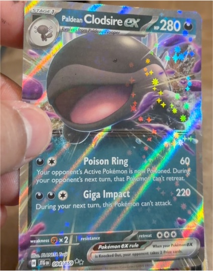 2023 Pokémon TCG Journey Together #094 Paldean Clodsire ex — front