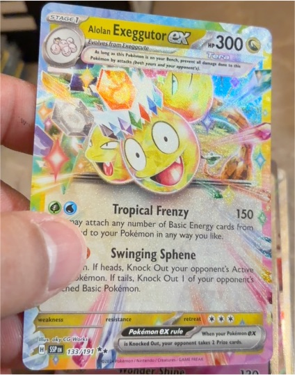 2022 Pokémon Scarlet & Violet Surging Sparks #133 Alolan Exeggutor ex — front