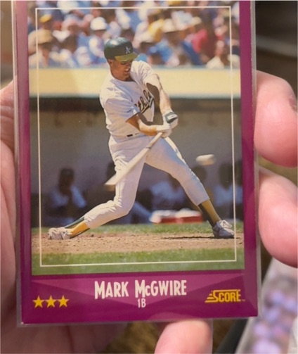 1988 Score #5 Mark McGwire — front