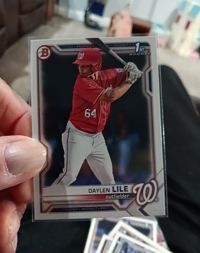 2021 Bowman Draft #BD-18 Daylen Lile — front