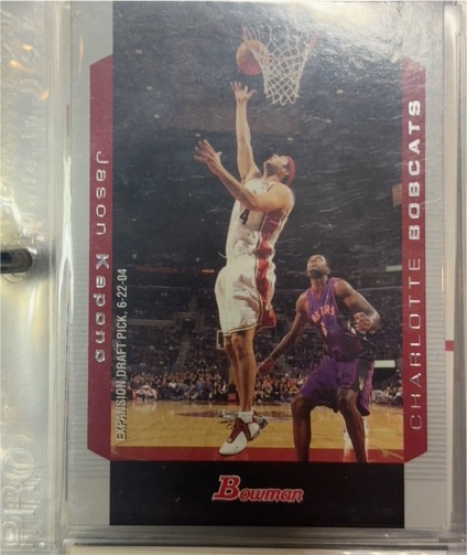 2004 Bowman Jason Kapono Charlotte Bobcats — front
