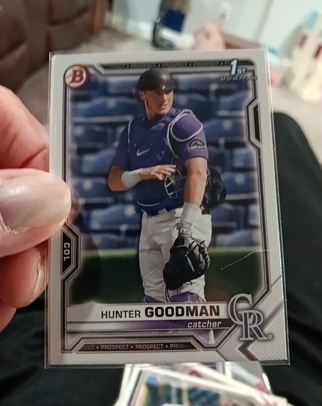 2021 Bowman Draft #BD-66 Hunter Goodman — front