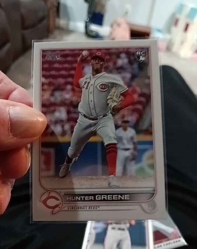 2022 Topps Chrome Update #USC191 Hunter Greene — front
