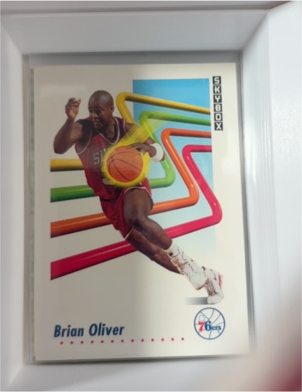 1991-92 SkyBox #218 Brian Oliver Philadelphia 76ers — front