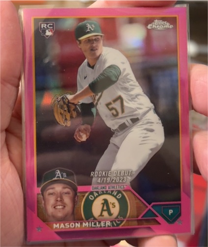 2023 Topps Chrome Update #USC39 Mason Miller Pink Refractor Rookie — front