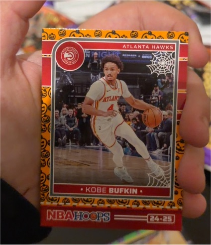 2024-25 Panini Haunted Hoops Orange #184 Kobe Bufkin — front