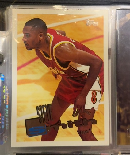 1995-96 Topps #128 Steve Smith — front