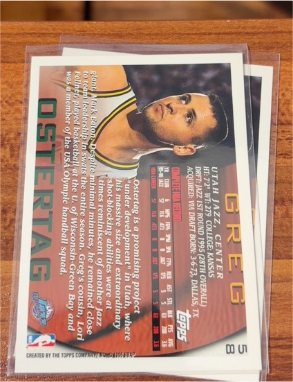 1996-97 Topps #58 Greg Ostertag — front