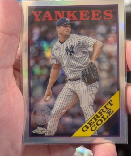 2023 Topps Chrome Update #88CU-6 Gerrit Cole New York Yankees 1988 Refractor — front