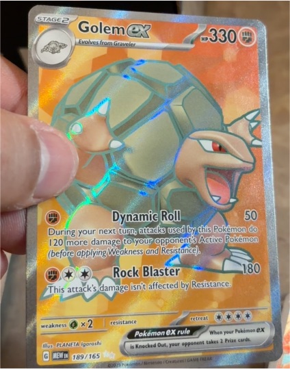 2022 Pokémon Scarlet & Violet 151 #189 Golem ex — front