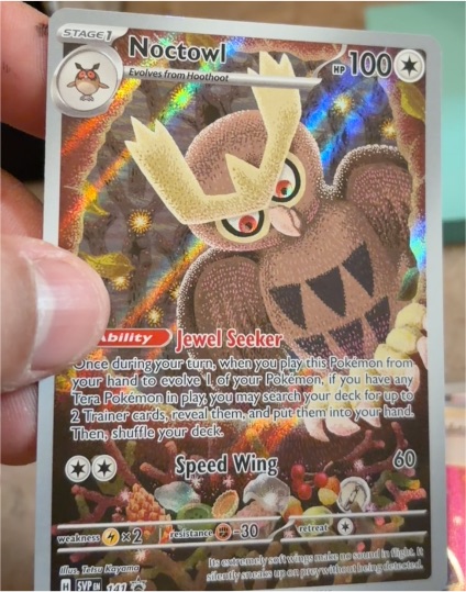 2023 Pokémon SV: Scarlet & Violet Promo #141 Noctowl — front