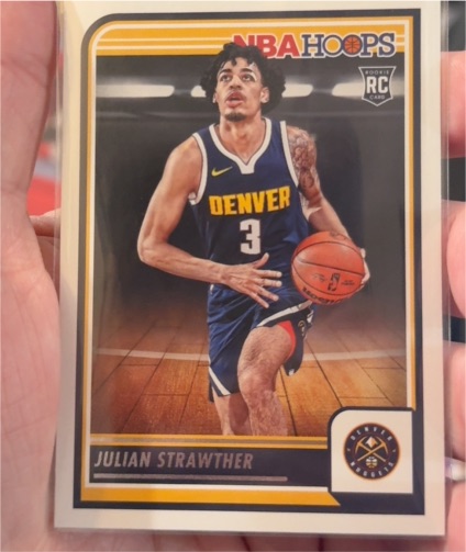 2023-24 Panini NBA Hoops #250 Julian Strawther — front