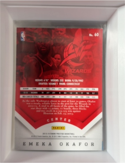 2013-14 Panini Prestige #60 Emeka Okafor — front