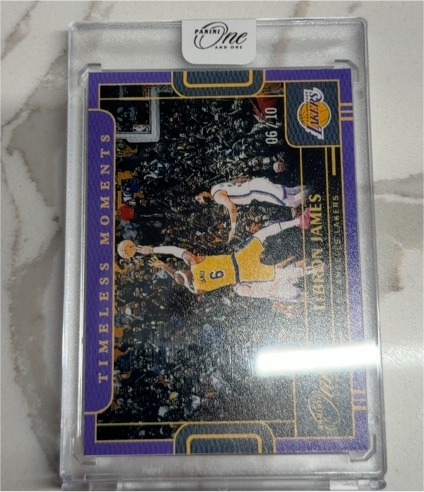 2024 Panini One and One Timeless Moments #06 LeBron James — front