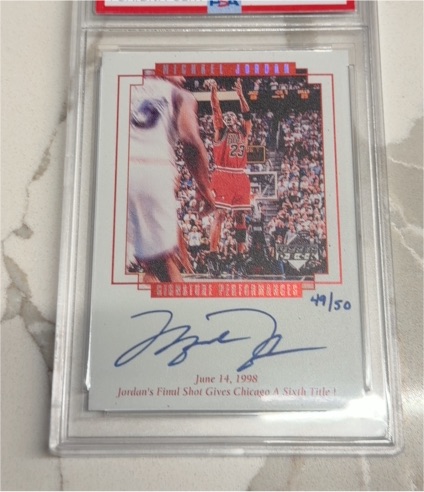 1999 Upper Deck Master Collection #1 Michael Jordan — front