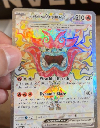 2023 Pokémon SV06: Twilight Masquerade #192 Hearthflame Mask Ogerpon EX — front