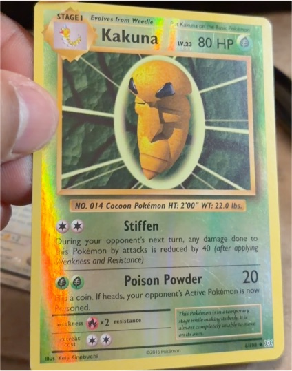 2016 Pokémon XY Evolutions #6 Kakuna — front